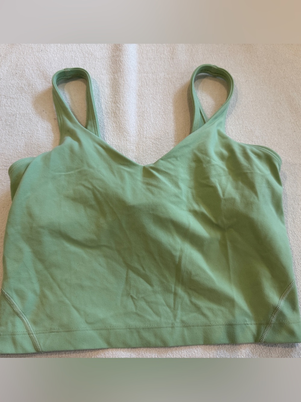 lululemon athletica Light Green Tank Top